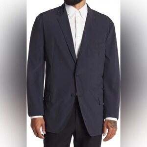 BOSS Hugo Boss Naden Dark Navy Blue Traveler Slim Fit Stretch Sport Coat 40R NWT